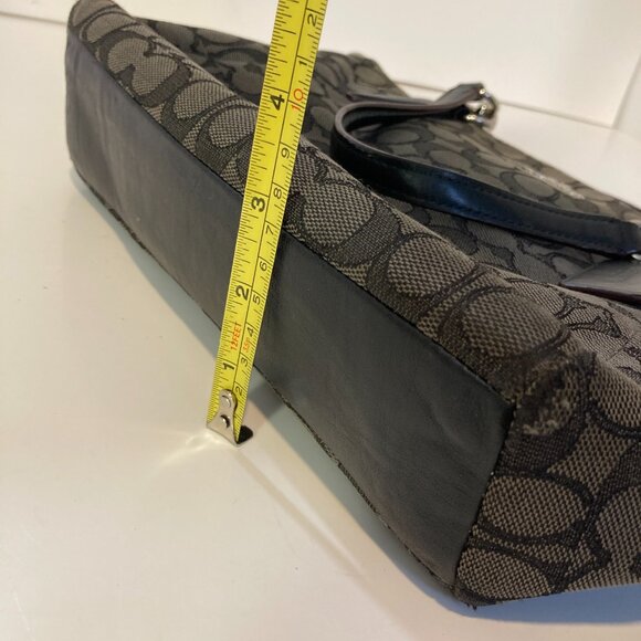 Coach New York Signature Monogram Kelsey Small Shoulder Purse Satchel Bag - Picture 10 of 10